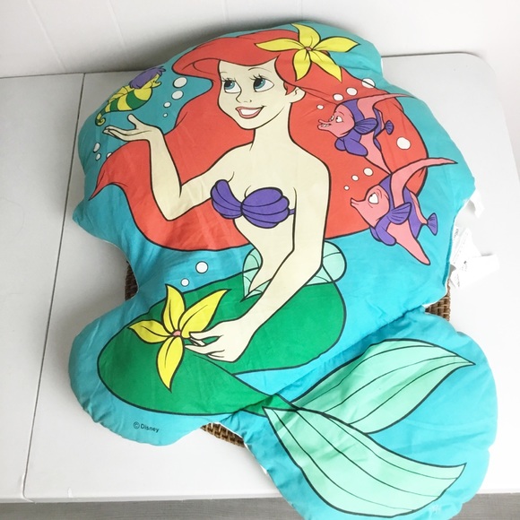 Disney Other - Rare Vintage Disney Ariel Little Mermaid Large 25” Pillow Soft Plush